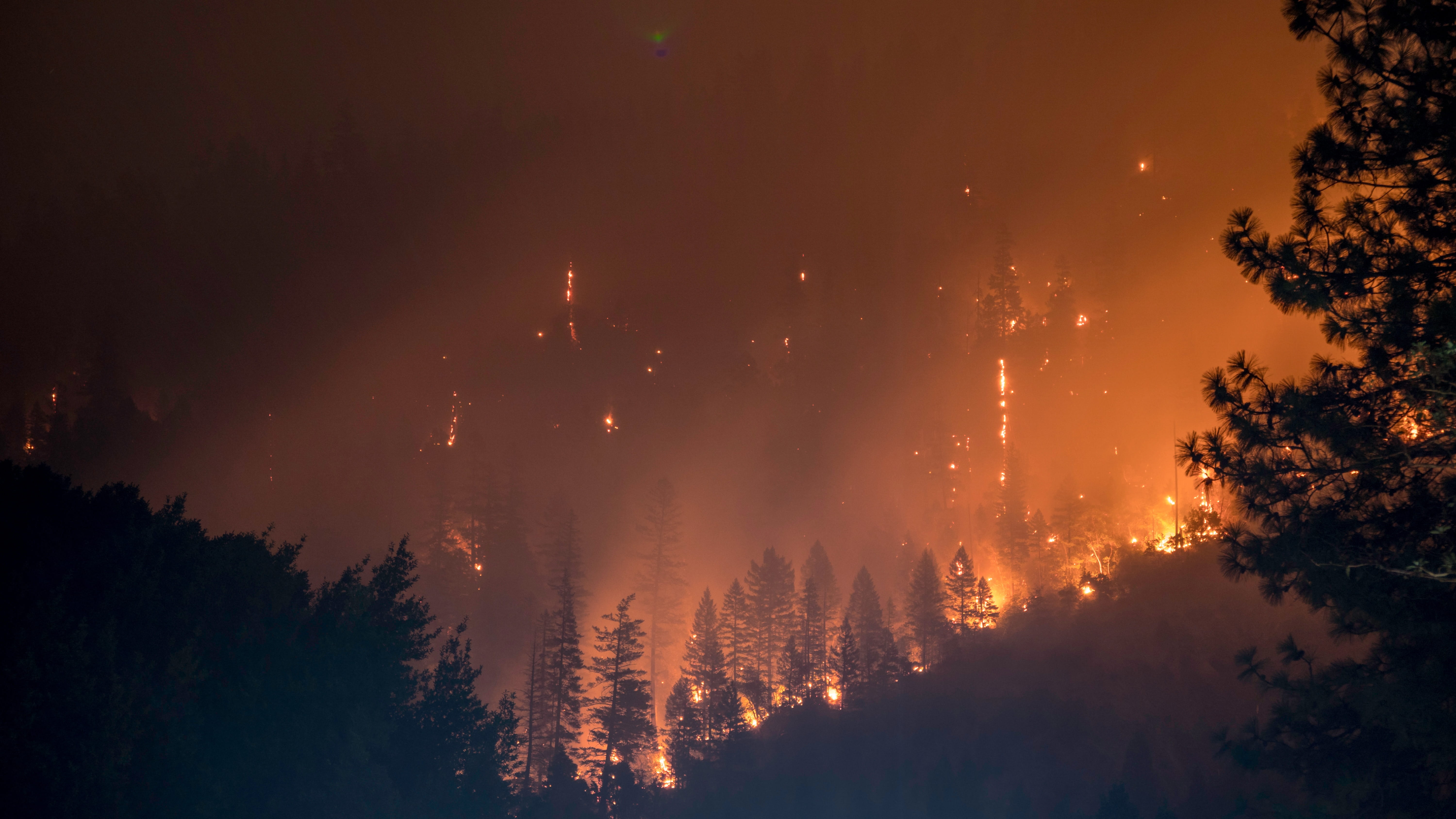 Three Mile Fire Responders on an Active Wildland Fire, Johnson Fire in Sula MT